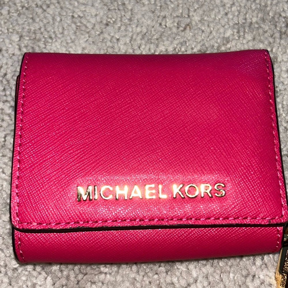 Michael Kors Wallet Hot Pink Leather